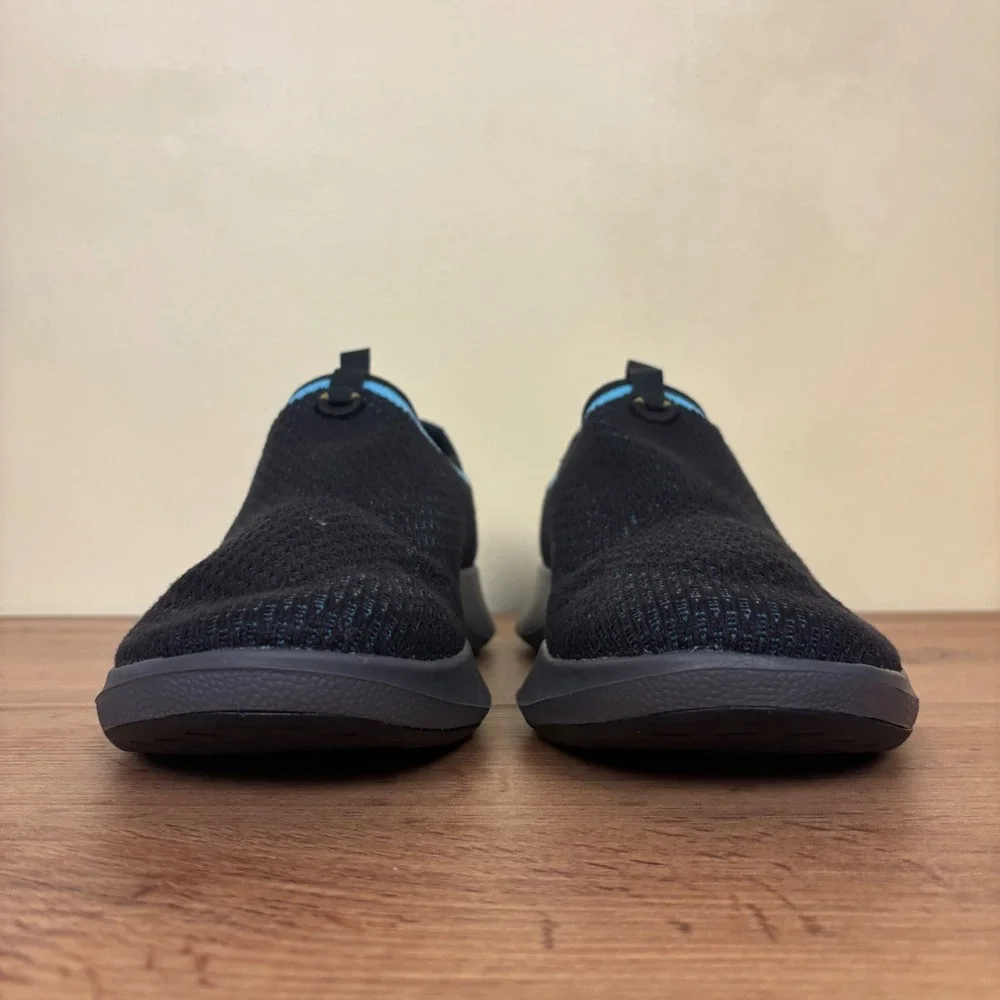 ALLBIRDS Tree Dasher Relay Sneaker Black/Chasm Teal Blue Women Size 9.5 Slip On